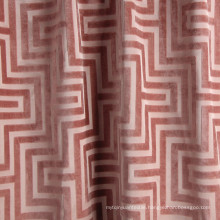 100% Polyester Dyed Matt Jacquard Velvet Cushion Fabric